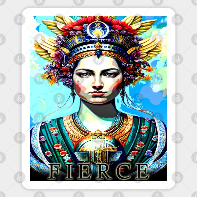 Beautiful Fierce Goddess Sticker by Heartsake